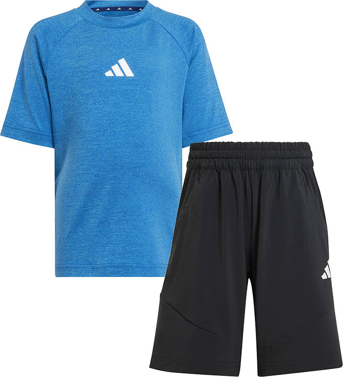 Træningssæt   Bright Cyan Royal Blue Hvid fra Adidas Performance