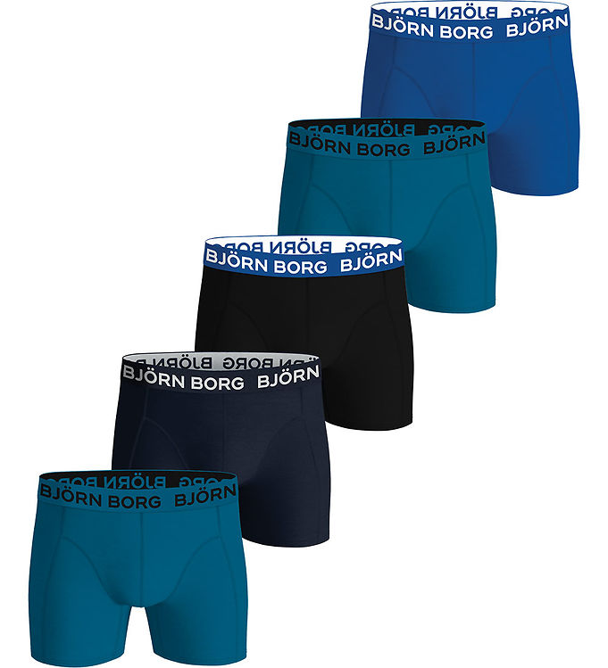 5 Pak  Sort Blå fra Björn Borg