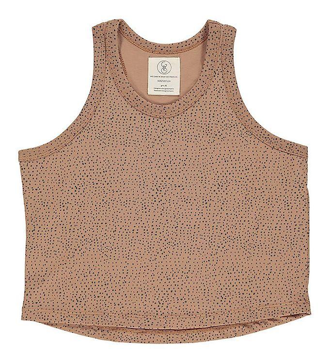 Top   Gyda   Warm Beige M. Prikker fra Gro