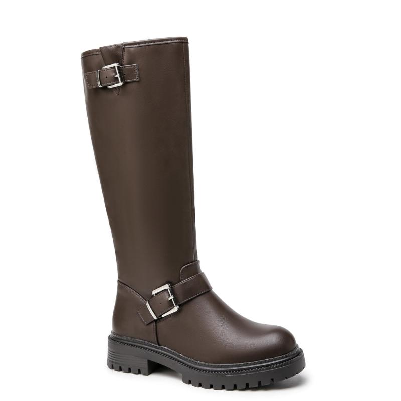 Anna Dame Biker Støvler 9178   Brown fra Shoes