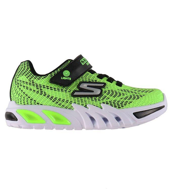 Sko M. Lys   Flex Glow Elite   Lime Black fra Skechers