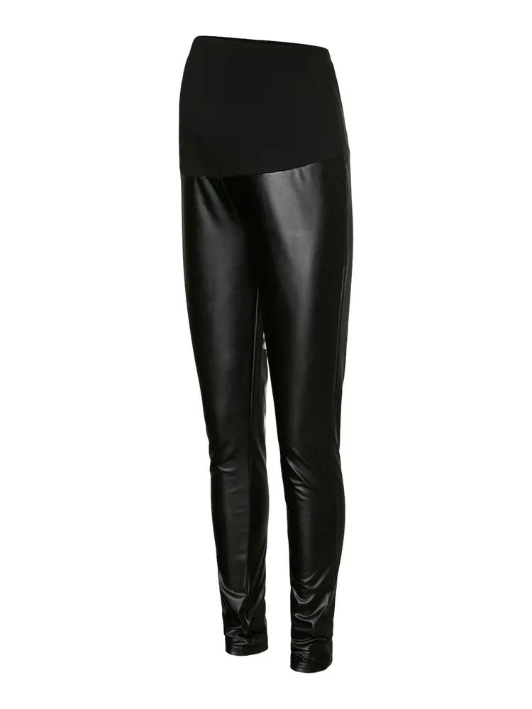 Soya Jrs Pu Bukser Hw   Black   S fra Mamalicious