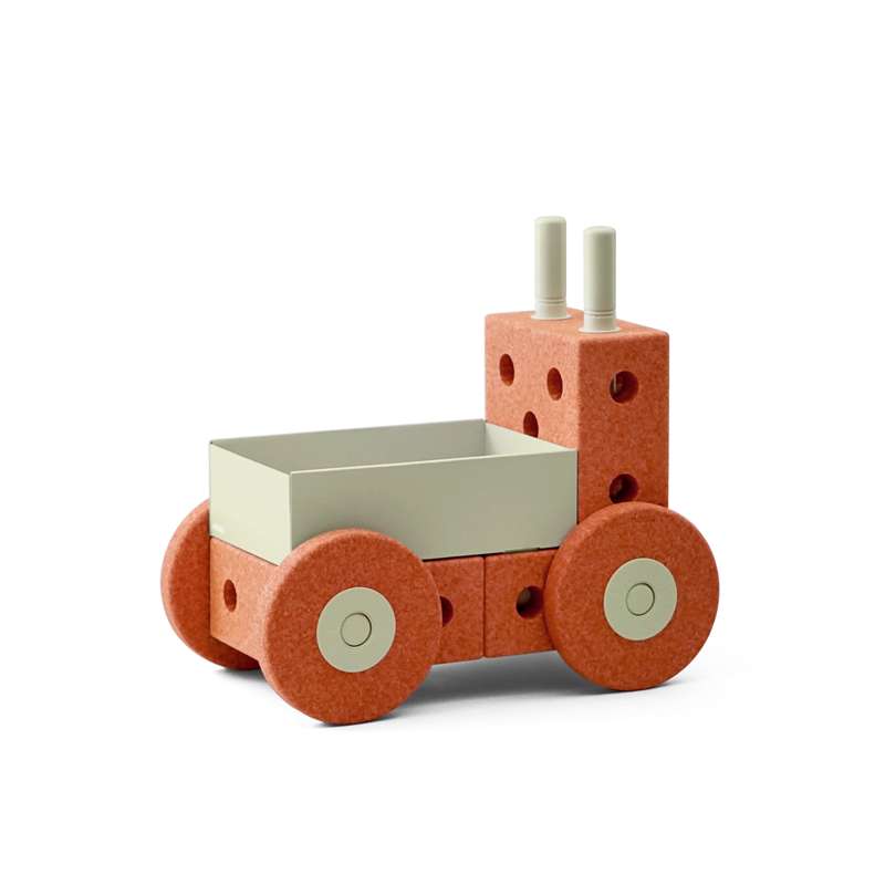 3 In 1 Baby Walker   Burnt Orange Dusty Green fra Modu