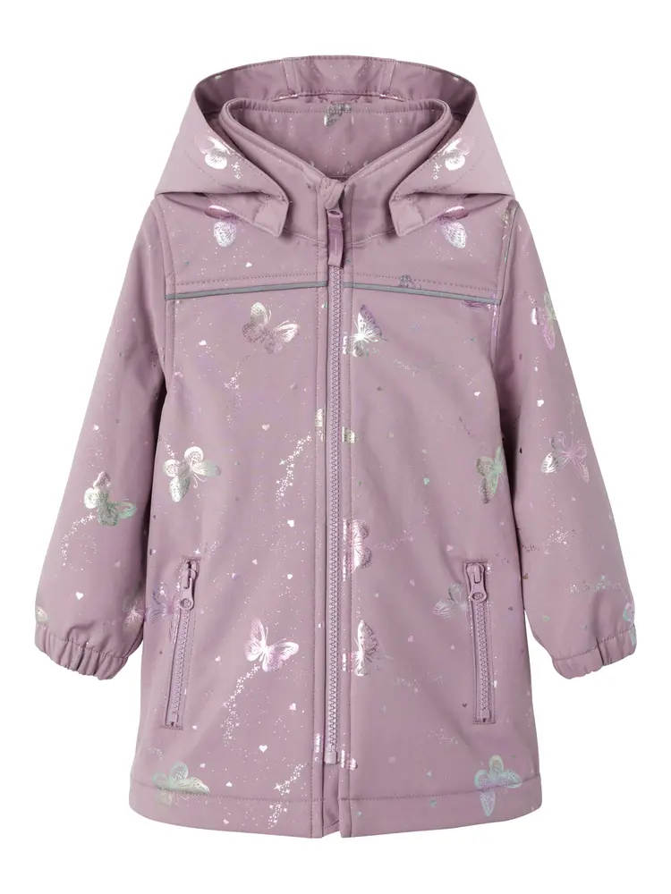 Alfa08 Softshell Long Jakke   Elderberry   110 fra Name It
