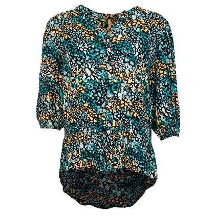 Nessine Dame Bluse  Black Combi fra Cassiopeia hos dansk.dk
