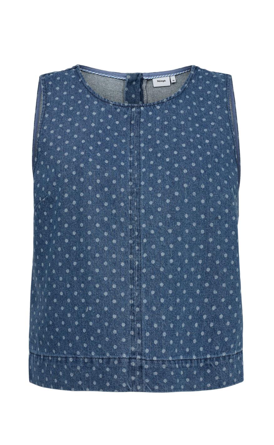 Top   Haddie   Medium Blue Denim fra Nümph