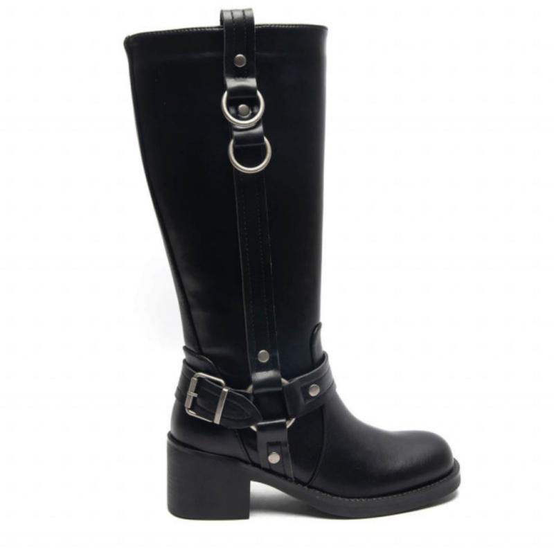 Yolene Dame Støvler 9639a   Black fra Shoes