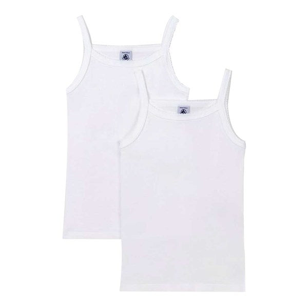 Undertrøjer 2 Pak White   Str. 3år 95 fra Petit Bateau