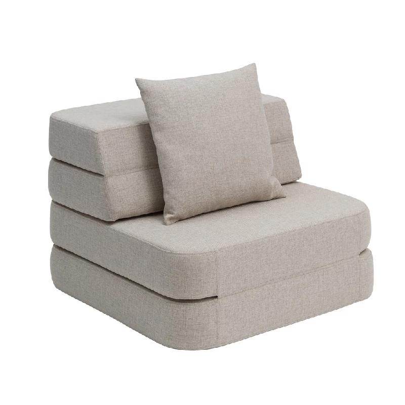 3 Fold Sofa Single   Flere Farver   Beige W. Sand fra By Klipklap
