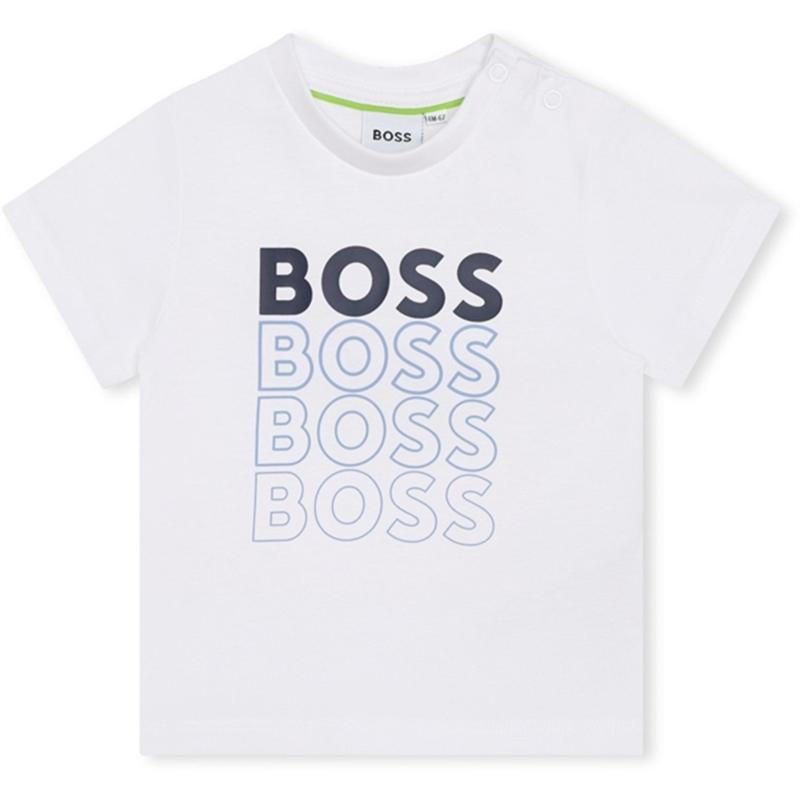 Baby T Shirt White   Str. 6 Mdr fra Hugo Boss