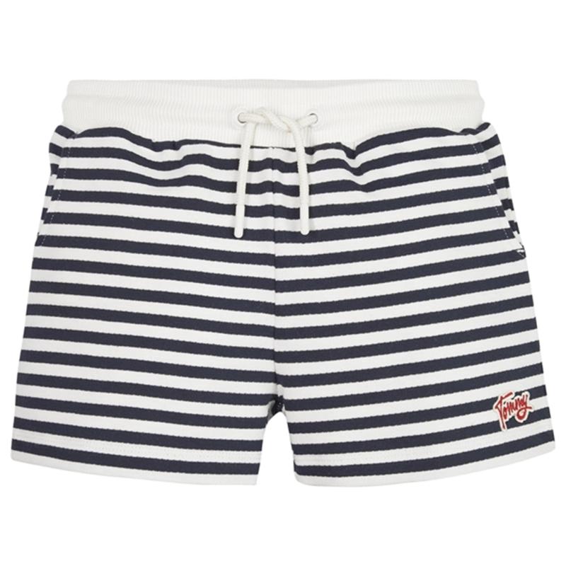Tommy Breton Stripe Shorts Desert Sky Stripe   Str. 8 år fra Tommy Hilfiger