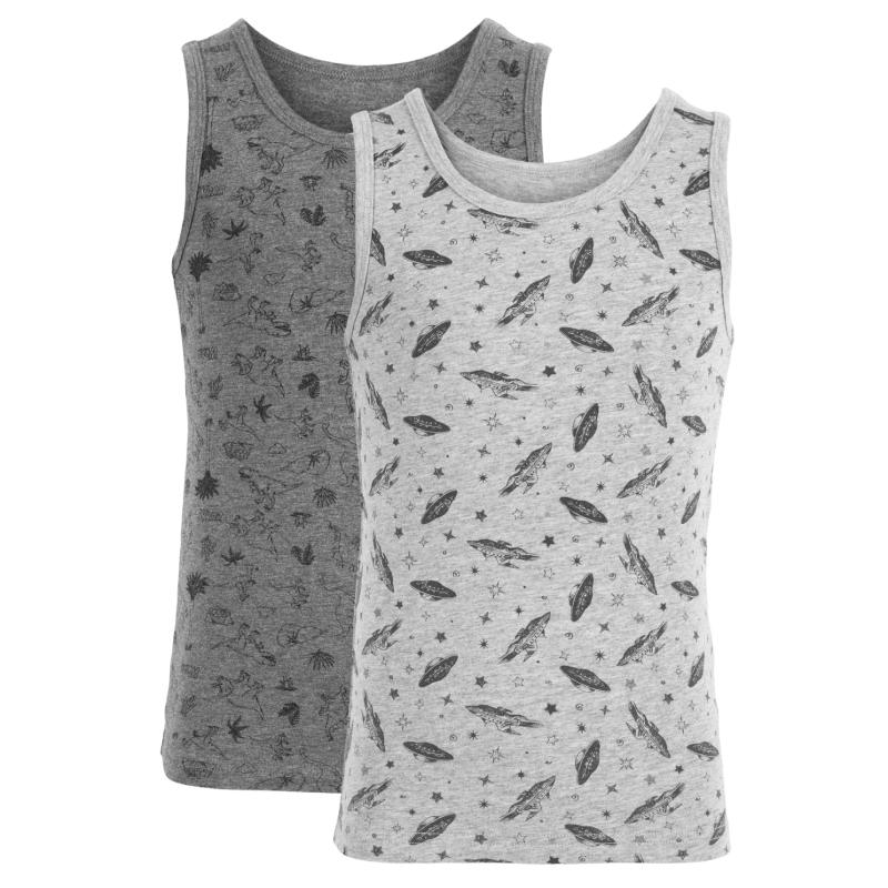 Uno Drenge Undertrø  Grey Melange Aop Boy fra N.o.h.r. hos dansk.dk 5712985540543