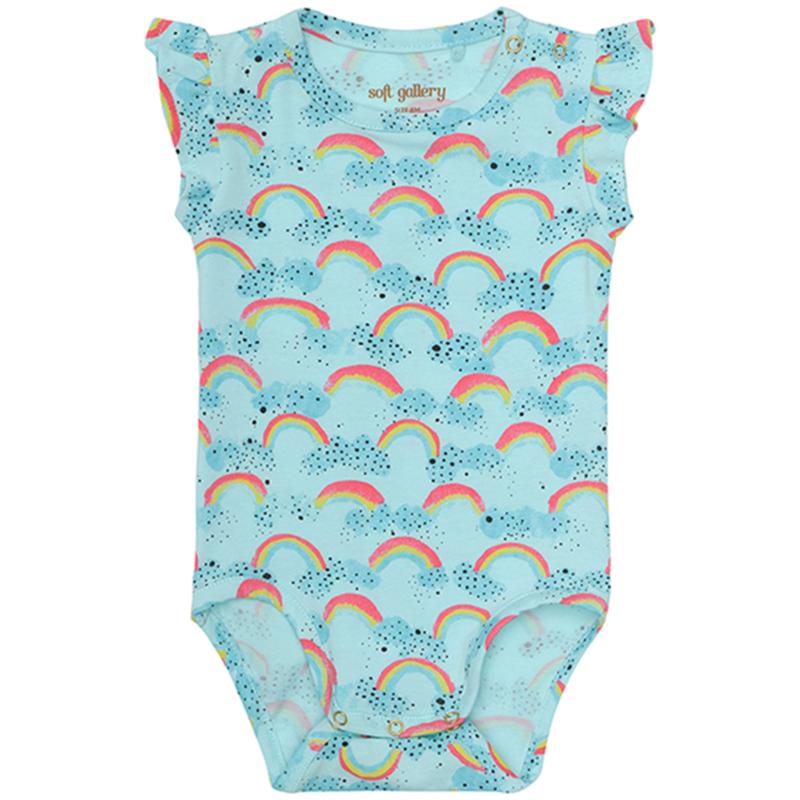Baby Rainbow Blue Tint Frida Body   Str. 3 Mdr 62 fra Soft Gallery