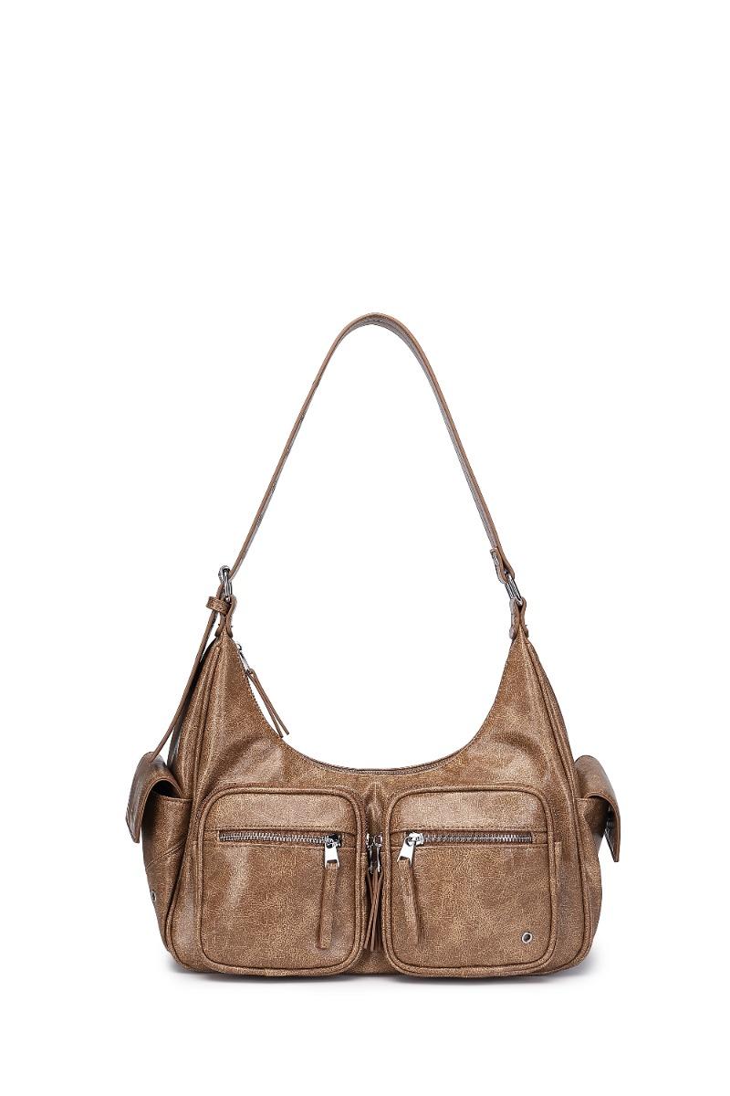 Taske   Tilda Bag   Brown Washed Leather fra Noella