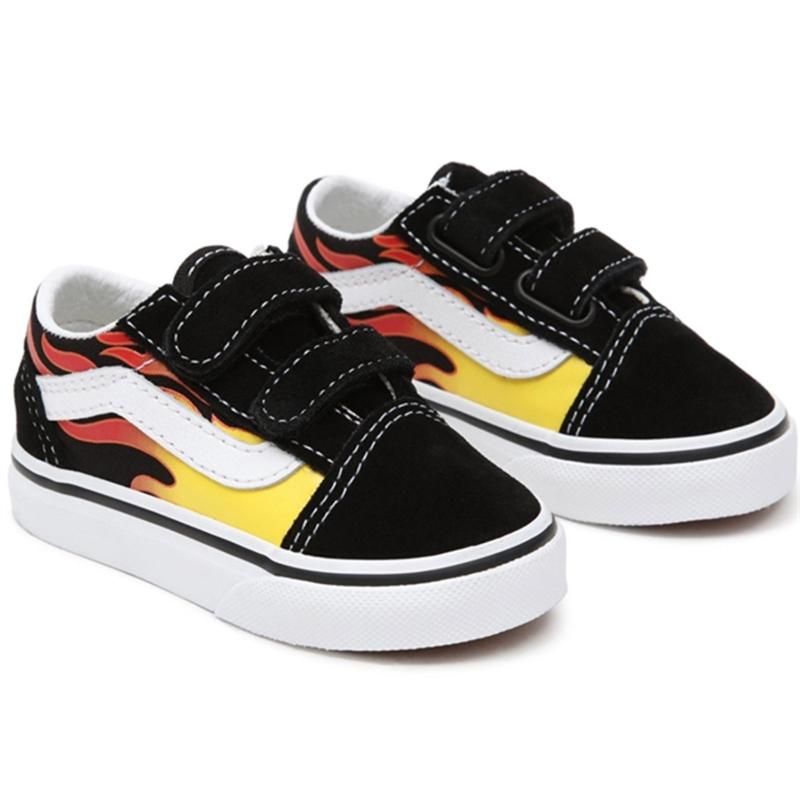 Td Old Skool V Flame Black Sko   Str. 20 fra Vans