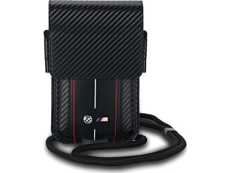Bag   Wallet Bag Carbon Red Stripes (bmpsp15xmscakr) Mobiletui Sort fra Bmw