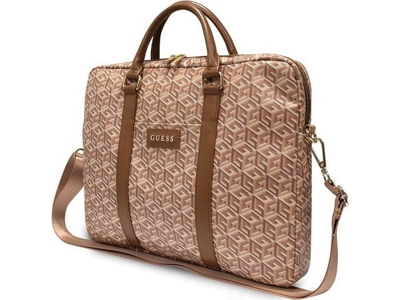 | Gcube Stripes Gucb15hgcfsew | Fits Up To Size 16 &quot  | Laptop Bag | Brown fra Guess