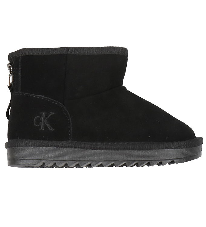 Bamsestøvler   Fur Boot   Sort fra Calvin Klein
