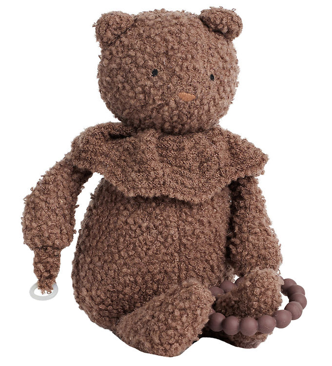 Aktivitets Bamse   Uld   35 Cm   Rose Brown fra Smallstuff