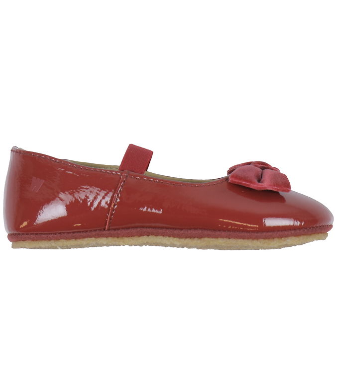 Ballerina Sko   Rosen   Cherry Red fra Wheat