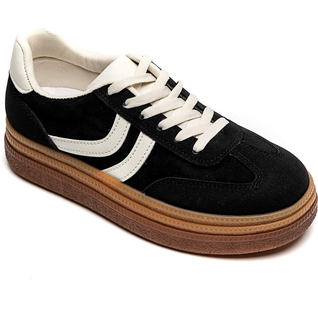 Agnes Dame Sneakers 8999   Black fra Shoes