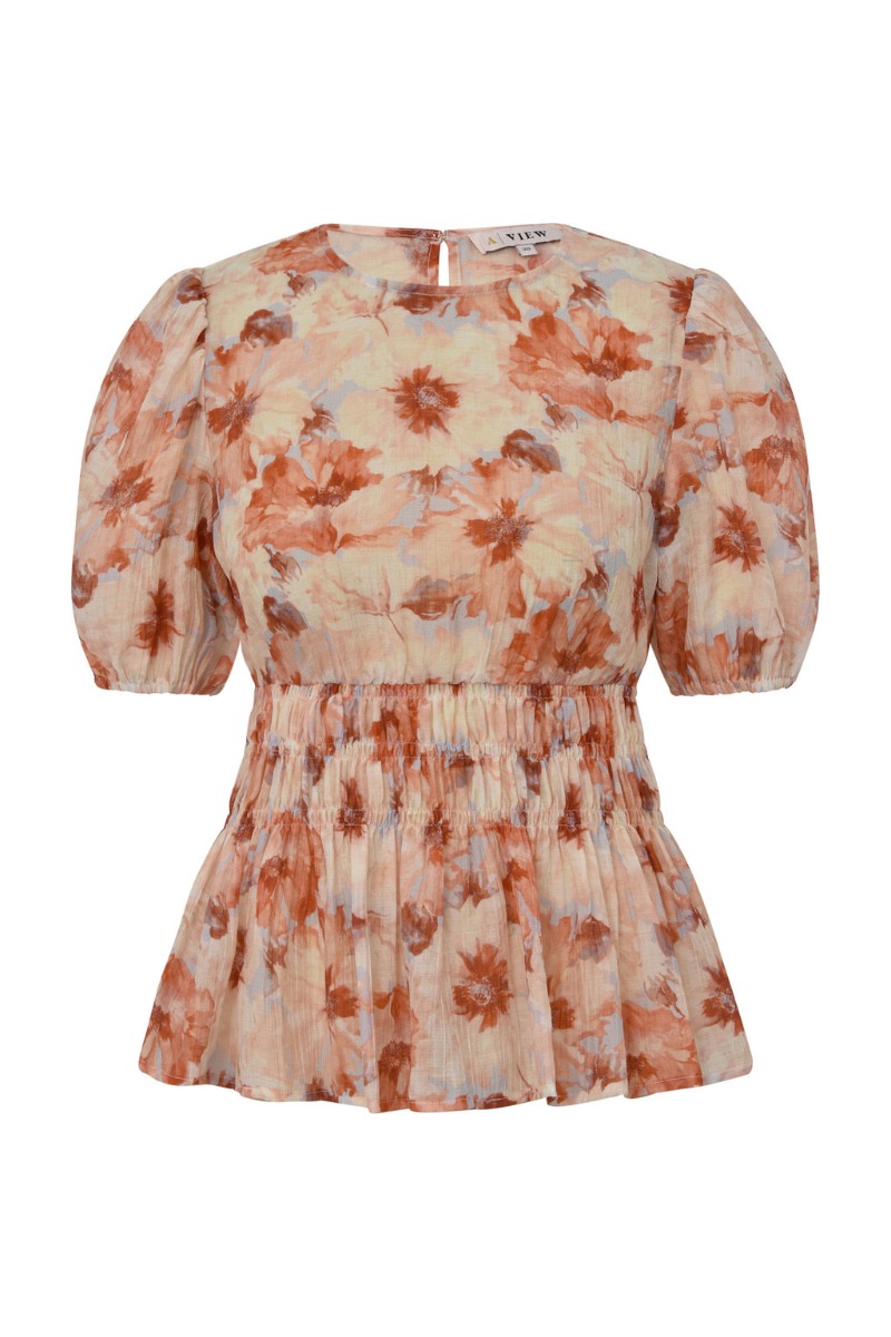 A View   Bluse   Elena Blouse   Sand Peach fra A-view