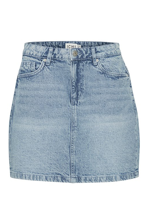 Nederdel  Aveny  Washed Light Blue fra Ichi hos Lykke by Lykke 5715572308885