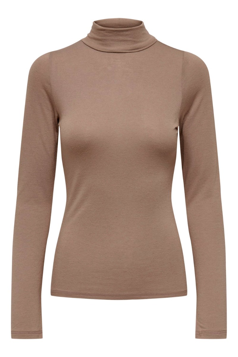 â¤ï¸   Bluse   Suma Wool  Rollneck Top  Toasted Coconut fra Jdy hos Lykke by Lykke 5715502743144