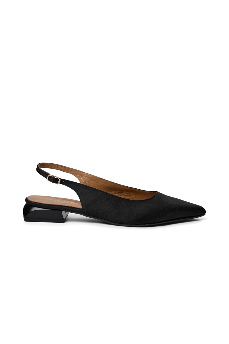 Sko  Kala  Black Satin fra Pavement hos Lykke by Lykke 5714002934915