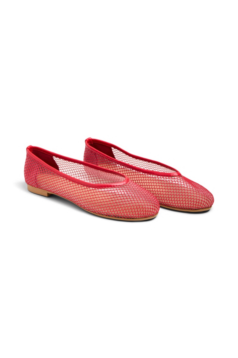 Sko  Steph Mesh Ballerina  Lollipop fra Pieces hos Lykke by Lykke 5715672970258