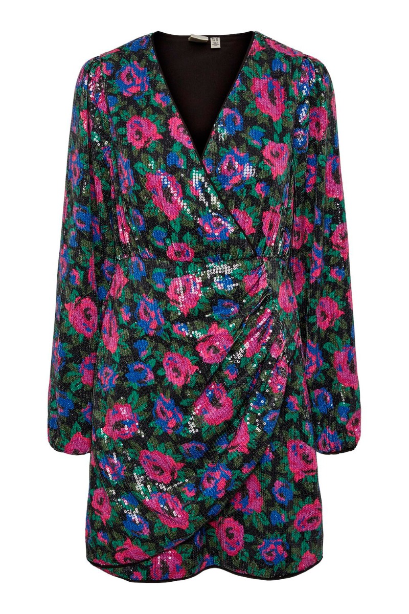 ..  Kjole   Livo Sequin Dress .  Black fra Yas hos Lykke by Lykke 5715505283920