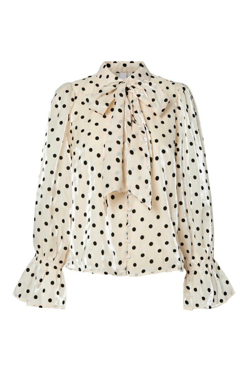 ..  Bluse  Dottish Shirt  Sandshell fra Yas hos Lykke by Lykke 5715727758176