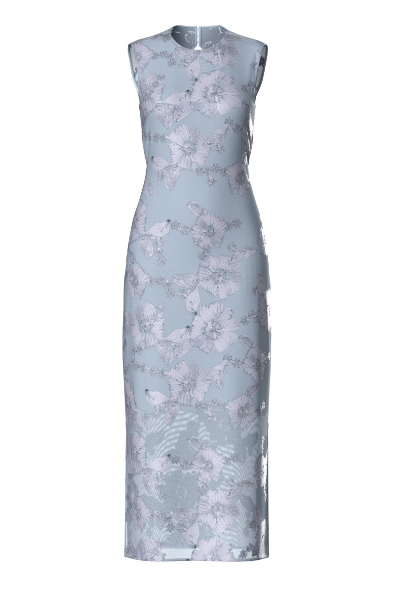 ..  Kjole   Floree Long Dress .  Show Halogen Blue fra Yas hos Lykke by Lykke 5715723243737