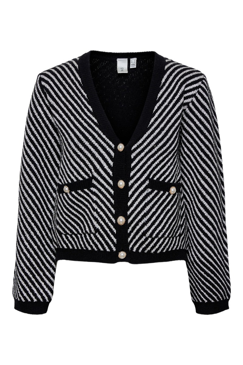 ..  Cardigan  Charla Sequin Knit Cardigan  Black fra Yas hos Lykke by Lykke 5715611371283