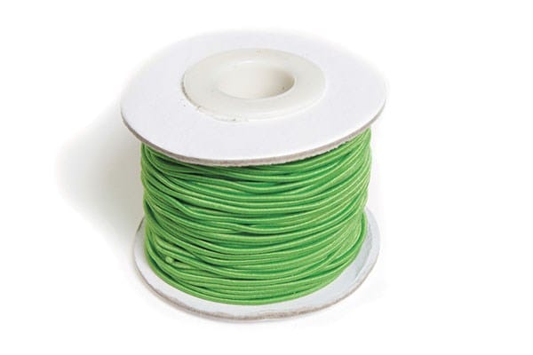 Elastiksnor 2mm 25m Grøn