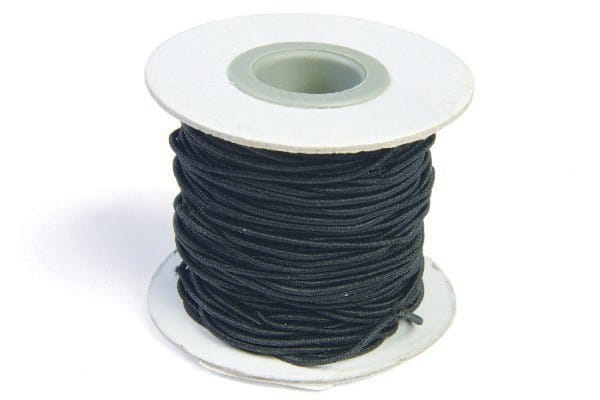 Elastiksnor 2mm 25m Sort