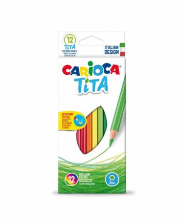 Farveblyanter Fra Carioca Trekantet 3mm 12 Stk   Tita