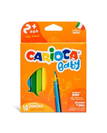 Farveblyanter Til Små Børn Fra Carioca 10 Stk  Fra   år Nem At Holde