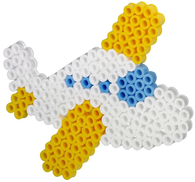 Hama Maxi Perleplade Fly Transparent