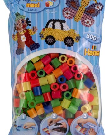 Hama Maxi Perler 500 Stk Neon Mix 51  8472