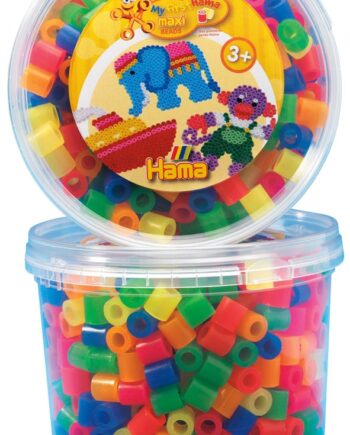 Hama Maxi Perler 600 Stk Neon Mix 51  8572