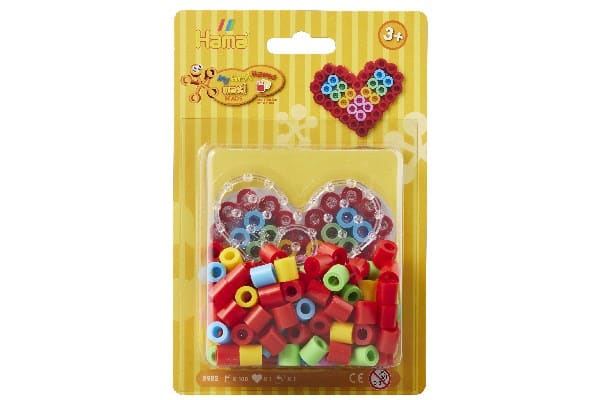 Hama Maxi Perlesæt Lille Hjerte Plade Og Perler