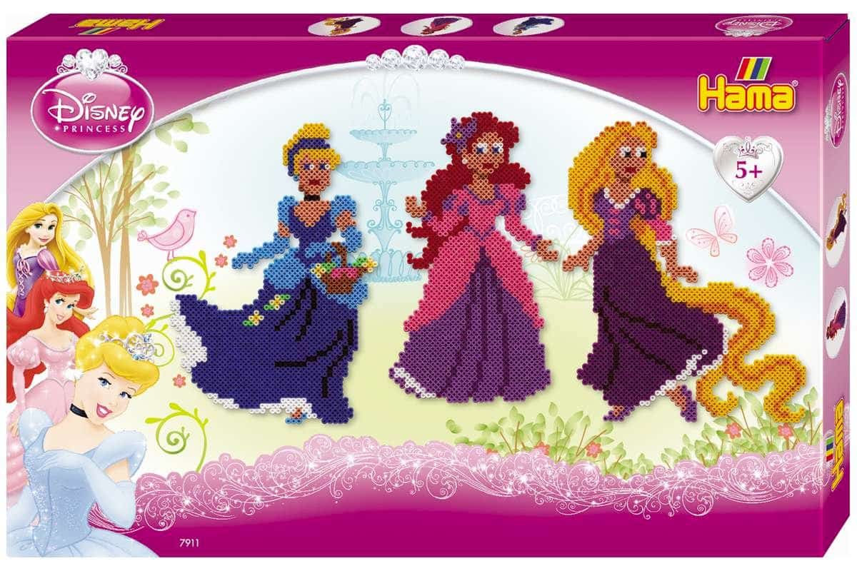 Hama Midi Perler Gaveæske Disney Prinsesser