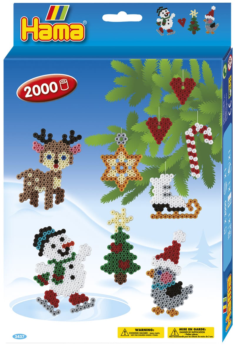 Hama Midi Perlesæt Julemotiver Til Ophængning 000 Perler Perleplade