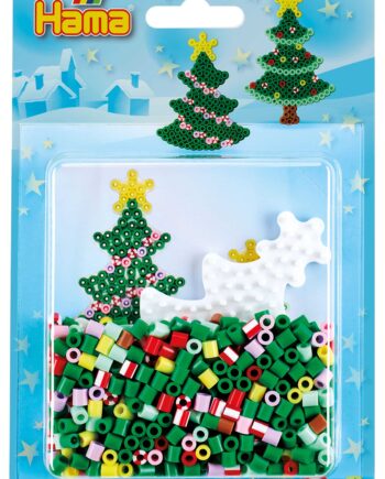 Hama Midi Perlesæt Lille Juletræ 450 Perler   Juletræ Perleplade