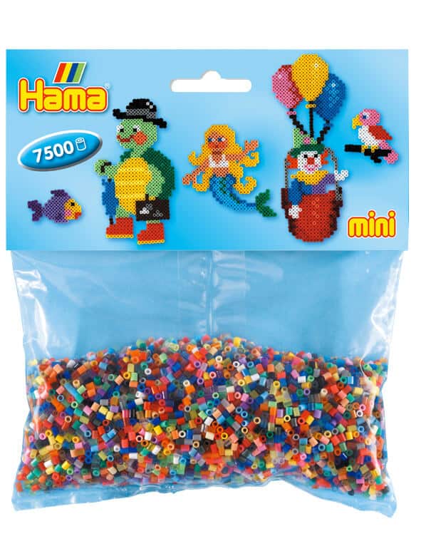 Hama Mini Perler Mix Farver 500 Mini Perler