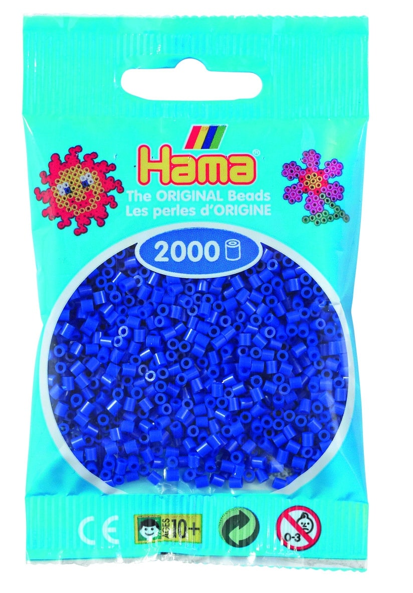 Hama Mini Perler 000 Stk Blå Mini 501-08