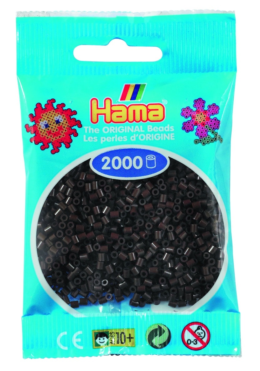 Hama Mini Perler 000 Stk Brun Mini 501-12
