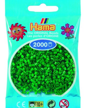 Hama Mini Perler    000 Stk Grøn Mini  501-10