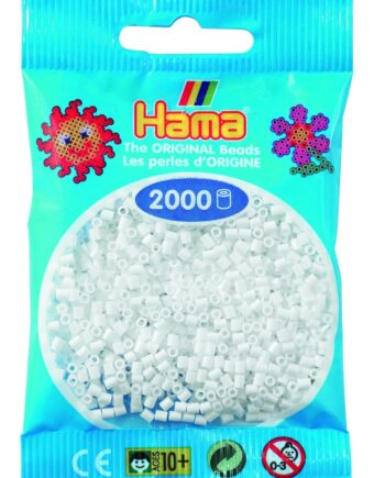 Hama Mini Perler    000 Stk Hvid Mini  501-01